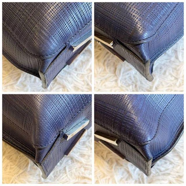 LOEWE(ロエベ)の極美品⭐️ロエベ ゴヤ シン リネン アナグラム 2way ビジネスバッグ 青 メンズのバッグ(ビジネスバッグ)の商品写真