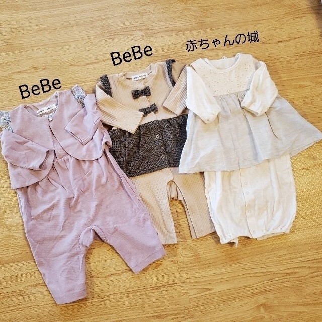 BeBe(ベベ)の【aa様専用】ベビー服　ヘアバンド　70　女の子　まとめ売り キッズ/ベビー/マタニティのベビー服(~85cm)(その他)の商品写真