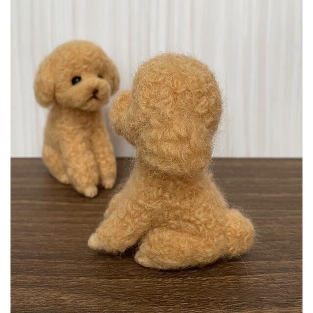 羊毛フェルト　トイプードル　茶色 ハンドメイドのぬいぐるみ/人形(その他)の商品写真