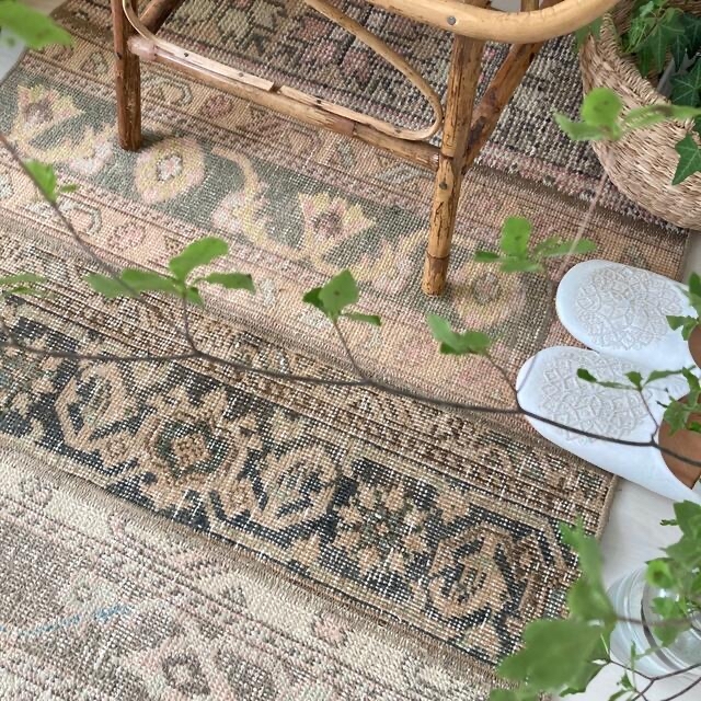 いベージュ】 パッチワーク オリエンタル ベージュ ネイビー トルコ
