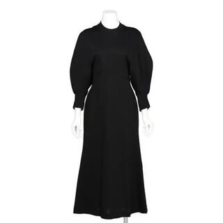 マメ(mame)の【新品未使用】mame Classic Cotton Dress black(ロングワンピース/マキシワンピース)