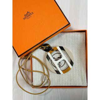 エルメス(Hermes)のHERMES エルメス Hエキップ サブレ バッファローホーン ネックレス(ネックレス)