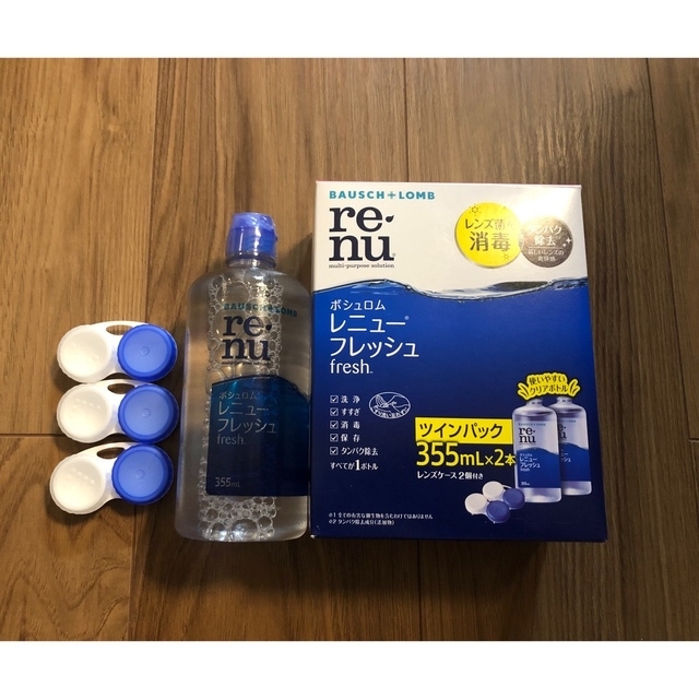 BAUSCH LOMB(ボシュロム)のボシュロム　レニューフレッシュ　355ml 3本 コスメ/美容のスキンケア/基礎化粧品(アイケア/アイクリーム)の商品写真