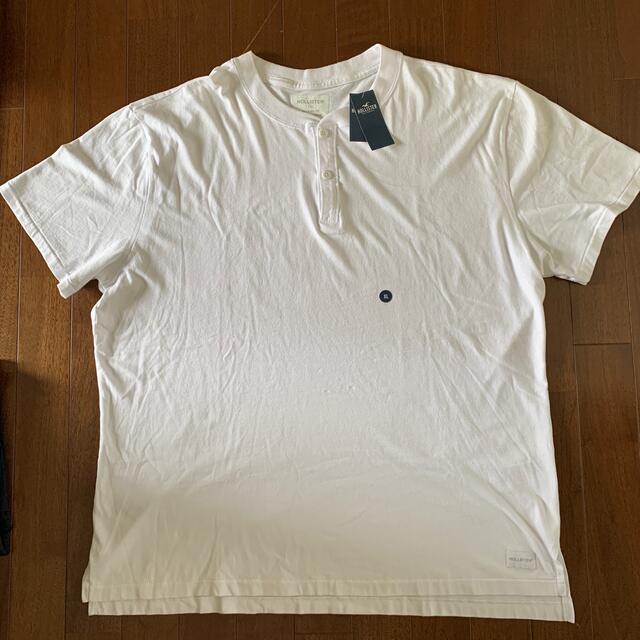 Hollister(ホリスター)の【新品】HOLLISTER ホリスター Tシャツ リラックスフィット 白 XL メンズのトップス(Tシャツ/カットソー(半袖/袖なし))の商品写真