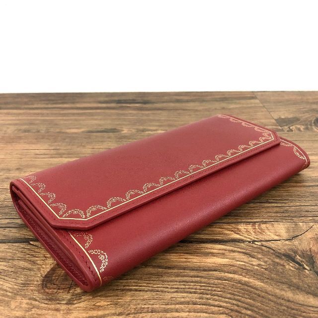 市販 未使用品 Cartier 長財布 ガーランド レッド 30 asakusa.sub.jp