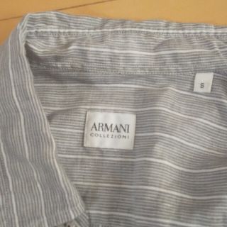 アルマーニ コレツィオーニ(ARMANI COLLEZIONI)のアルマーニコレチオーニ半袖シャツS綿、麻(シャツ)