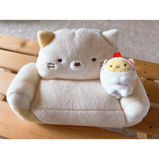 【すみっコぐらし】ねこソファー＆えびふらいのしっぽ セット(キャラクターグッズ)