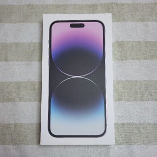 アップル(Apple)のiPhone14 Promax 128GB ディープパープル(スマートフォン本体)