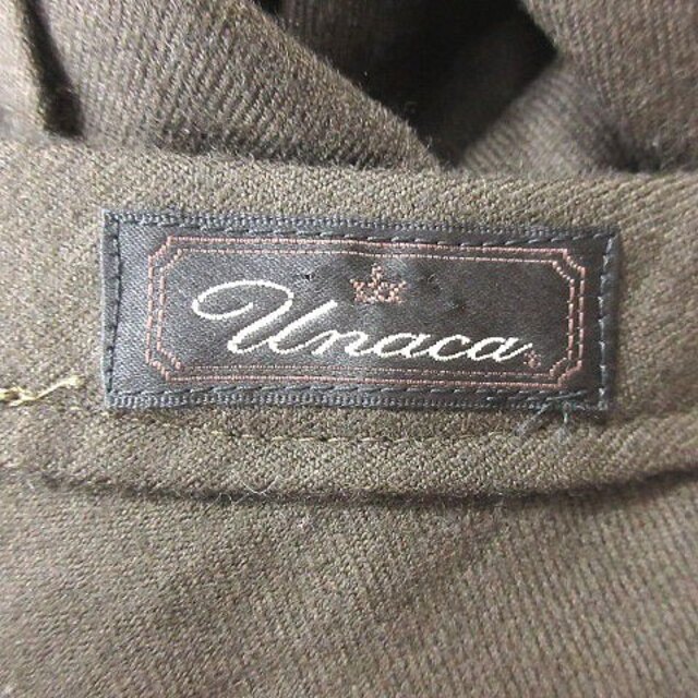 Unaca(アナカ)のアナカ Unaca ワンピース ひざ丈 ウール 長袖 38 茶 ブラウン /MS レディースのワンピース(ひざ丈ワンピース)の商品写真