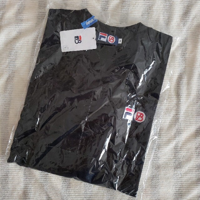 FILA(フィラ)のFILAｘBE:FIRST ロンT 黒  M メンズのトップス(Tシャツ/カットソー(半袖/袖なし))の商品写真