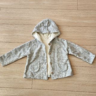 ザラキッズ(ZARA KIDS)のZara mini フードパーカー　74(カーディガン/ボレロ)