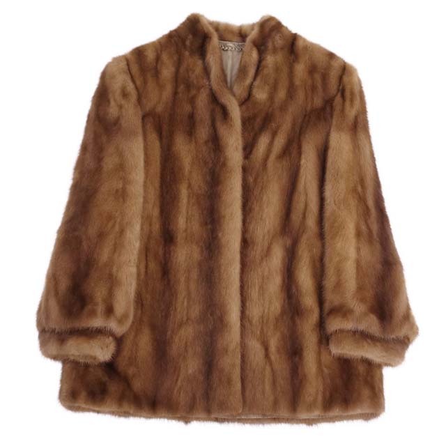 2j21-28 最高級毛皮 MINK FUR ミンクファー ハーフコート 13