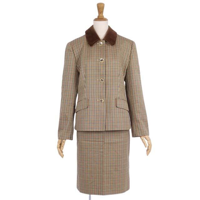 BURBERRY(バーバリー)のVintage バーバリー スーツ セットアップ ジャケット スカート 11 レディースのフォーマル/ドレス(スーツ)の商品写真