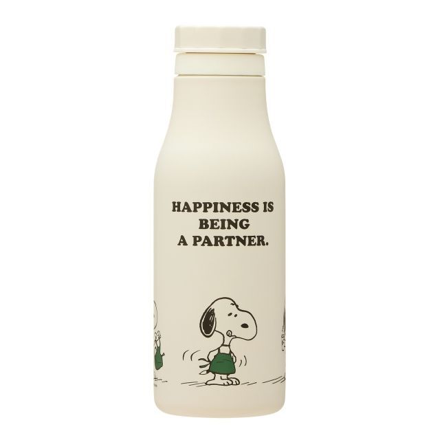 新品【スタバ】ステンレスロゴボトル PEANUTS オフホワイト 473ml