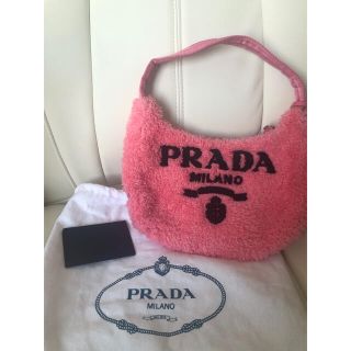 プラダ(PRADA)の！値下げしました！PRADA プラダ ミニテリーバッグ ピンク(ハンドバッグ)