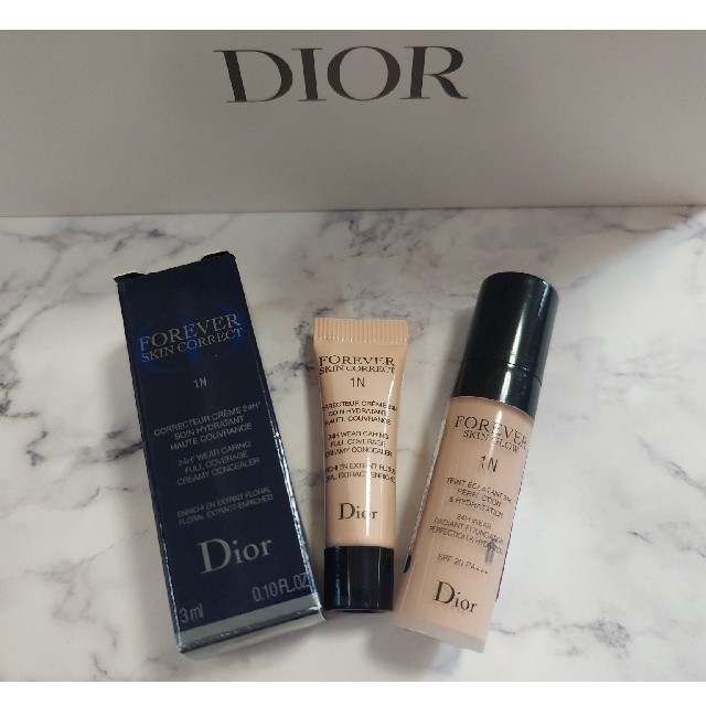 週末セール♡Dior スキン フォーエヴァーフルイドグロウ 1N