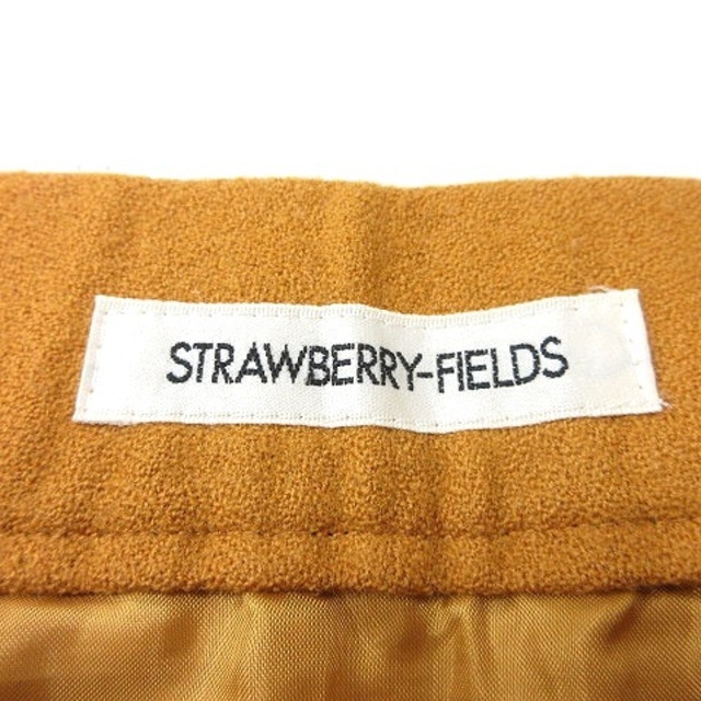 STRAWBERRY-FIELDS(ストロベリーフィールズ)のストロベリーフィールズ タイトスカート ひざ丈 ウール 黄色 イエロー レディースのパンツ(その他)の商品写真