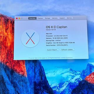 アップル(Apple)のMac mini 2012 10gb 250gb (PCパーツ)