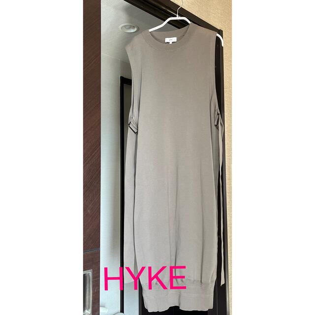 HYKE - HYKE♡ハイク♡コットンロングジレ♡カーキグレー♡yoriの通販 ...