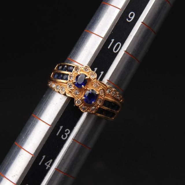 美品】 K18 S0.88ct D0.13ct 4.7g リング サイズ12号-