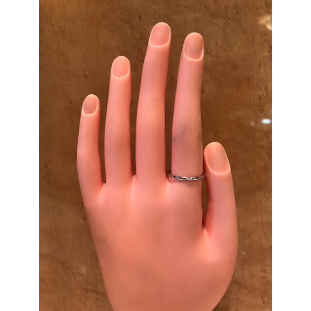 ☆大きめの20号☆プラチナPt900/マーキスダイヤモンドリング☆0.05ct
