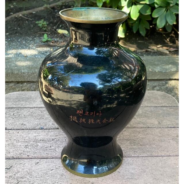 昭和レトロ品 螺鈿細工の花瓶 フラワーベース 送料無料 - 1