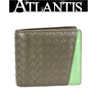ボッテガ(Bottega Veneta) 折り財布(メンズ)（グリーン・カーキ/緑色系 