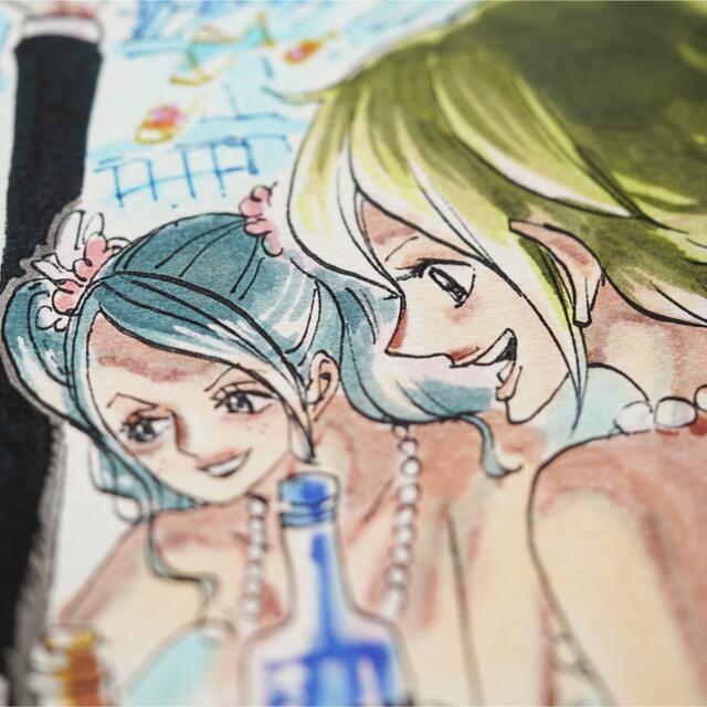 集英社(シュウエイシャ)のマンガアート　ONE PIECE  マーメイドカフェ　ワンピース エンタメ/ホビーの漫画(イラスト集/原画集)の商品写真