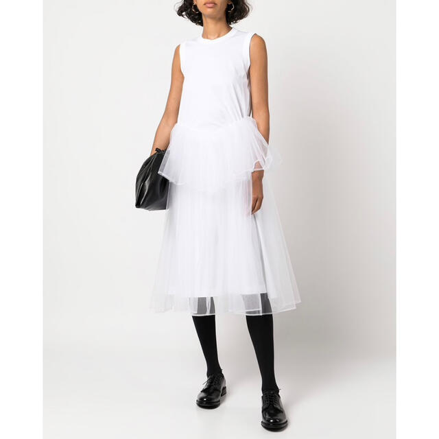 noir kei ninomiya 2022SSチュールワンピース 春夏の新作入荷 チュールワンピース ninomiya kei noir ひざ丈ワンピース