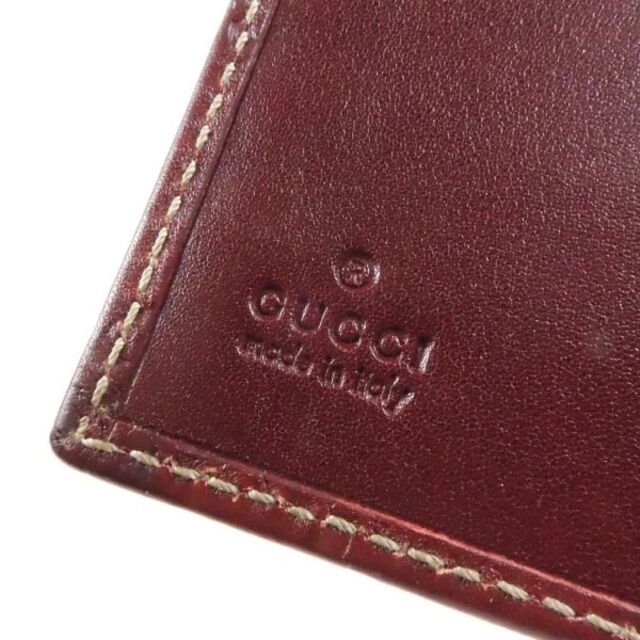 Gucci(グッチ)のグッチ シマライン システム手帳 レザー 6穴 型押 115240 AC911C インテリア/住まい/日用品の文房具(その他)の商品写真