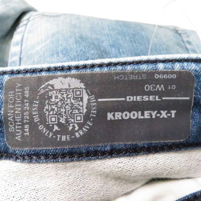 DIESEL(ディーゼル)のディーゼル KROOLEY デニムパンツ30ジーンズ ダメージAO485A5 メンズのパンツ(デニム/ジーンズ)の商品写真