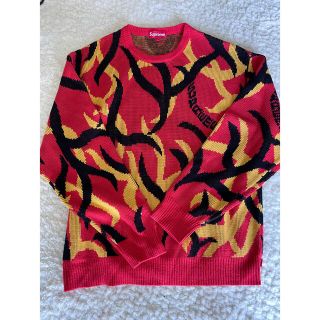 supreme tribal camo sweater 赤　カモ　迷彩　ニット