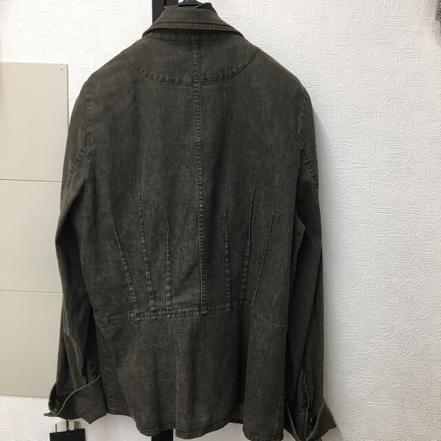 綿麻デニムジャケット レディースのジャケット/アウター(Gジャン/デニムジャケット)の商品写真