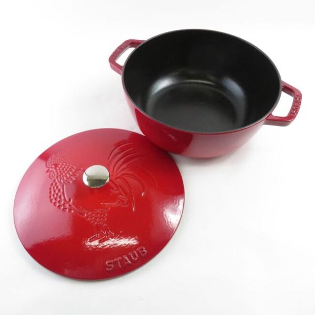STAUB - ストウブ フレンチルースターココット 両手鍋 レッド STAUB - ストウブ フレンチルースターココット 両手鍋 レッド