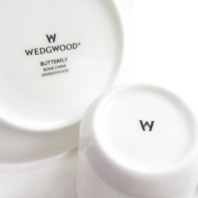 WEDGWOOD(ウェッジウッド)のウェッジウッド ハーレクイン バタフライデミタスカップ＆ソーサー2客SM996D インテリア/住まい/日用品のキッチン/食器(グラス/カップ)の商品写真