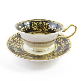 ウェッジウッド(WEDGWOOD)のウェッジウッド アストバリーブラック ティーカップ＆ソーサー SC5354P(グラス/カップ)