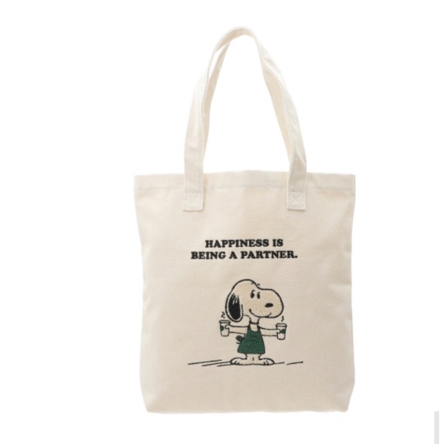 Starbucks Coffee - スヌーピー SNOOPY スターバックス　PEANUTSコラボ　トートバッグ