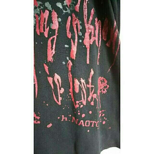 h.naoto(エイチナオト)のh.ANARCHY プリントＴシャツ 黒 レディースのトップス(Tシャツ(半袖/袖なし))の商品写真