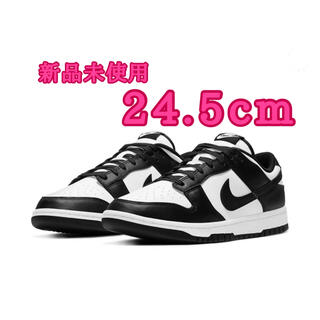 ナイキ(NIKE)のNIKE ウィメンズ ダンク ロー レトロ 24.5cm  パンダ DUNK(スニーカー)