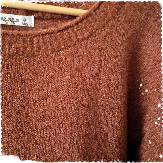 SM2(サマンサモスモス)のSM2レンガ色ニットセーター♪ レディースのトップス(ニット/セーター)の商品写真