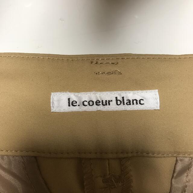 le.coeur blanc(ルクールブラン)のルクールブラン　ワイドパンツ　ベージュ レディースのパンツ(カジュアルパンツ)の商品写真