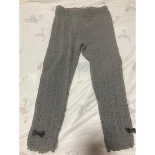 エニィファム(anyFAM)のanyfam 新品　100cm パンツ　レギンス　グレー　リボン　秋服　女の子(パンツ/スパッツ)