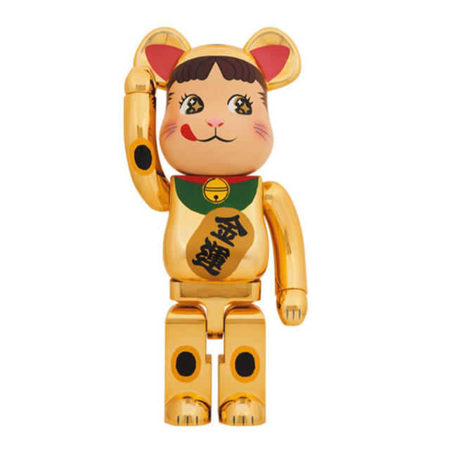 ペコちゃん（新品未使用）BE＠RBRICK 招き猫 ペコちゃん 金運 金メッキ 1000%