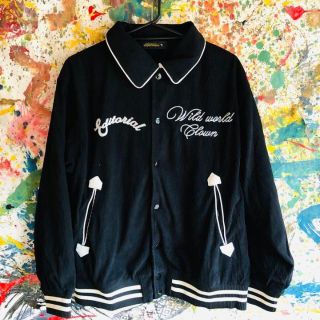 Fire ピエロ スタジャン ブルゾン 個性的 XL メンズ 秋冬 新品 刺繍の