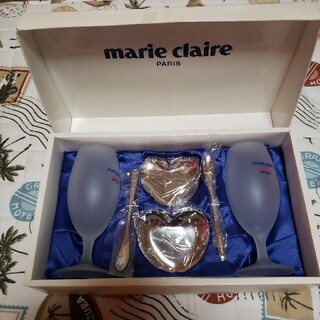 マリクレール(Marie Claire)のマリ・クレールワイングラス ステアスプーン トレーセット(グラス/カップ)
