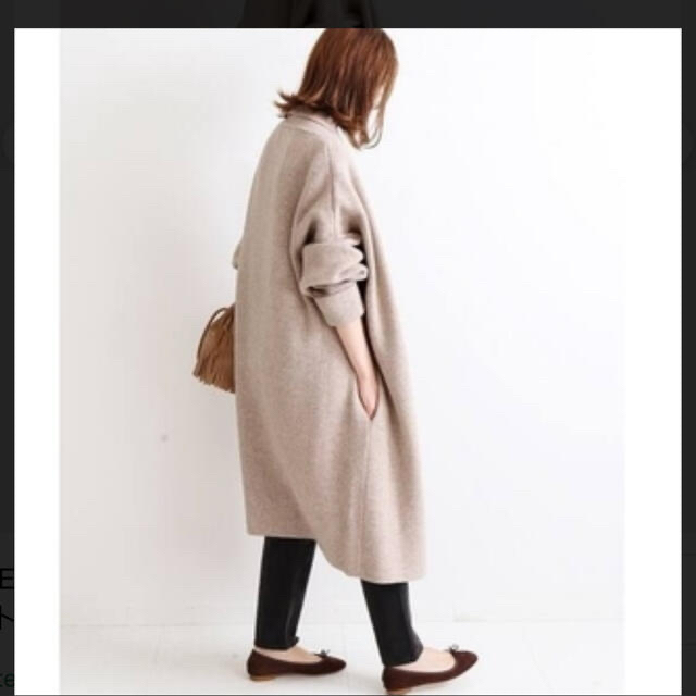 IENA ニットガウンコート 美品 ブラック