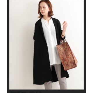IENA ニットガウンコート 美品 ブラック