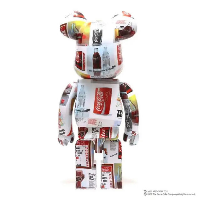 BE@RBRICK(ベアブリック)のベアブリック アトモス×コカコーラ 1000% BE@RBRICK  エンタメ/ホビーのフィギュア(その他)の商品写真