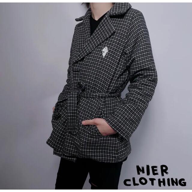 NieR Clothing(ニーアクロージング)のNieRボタンレス中綿入キルティングコート ウエストベルト付 レディースのジャケット/アウター(その他)の商品写真