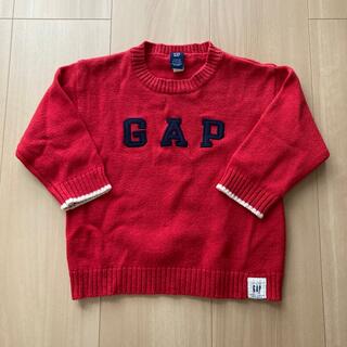 ギャップ(GAP)のGAP  赤ニット　80cm(ニット/セーター)
